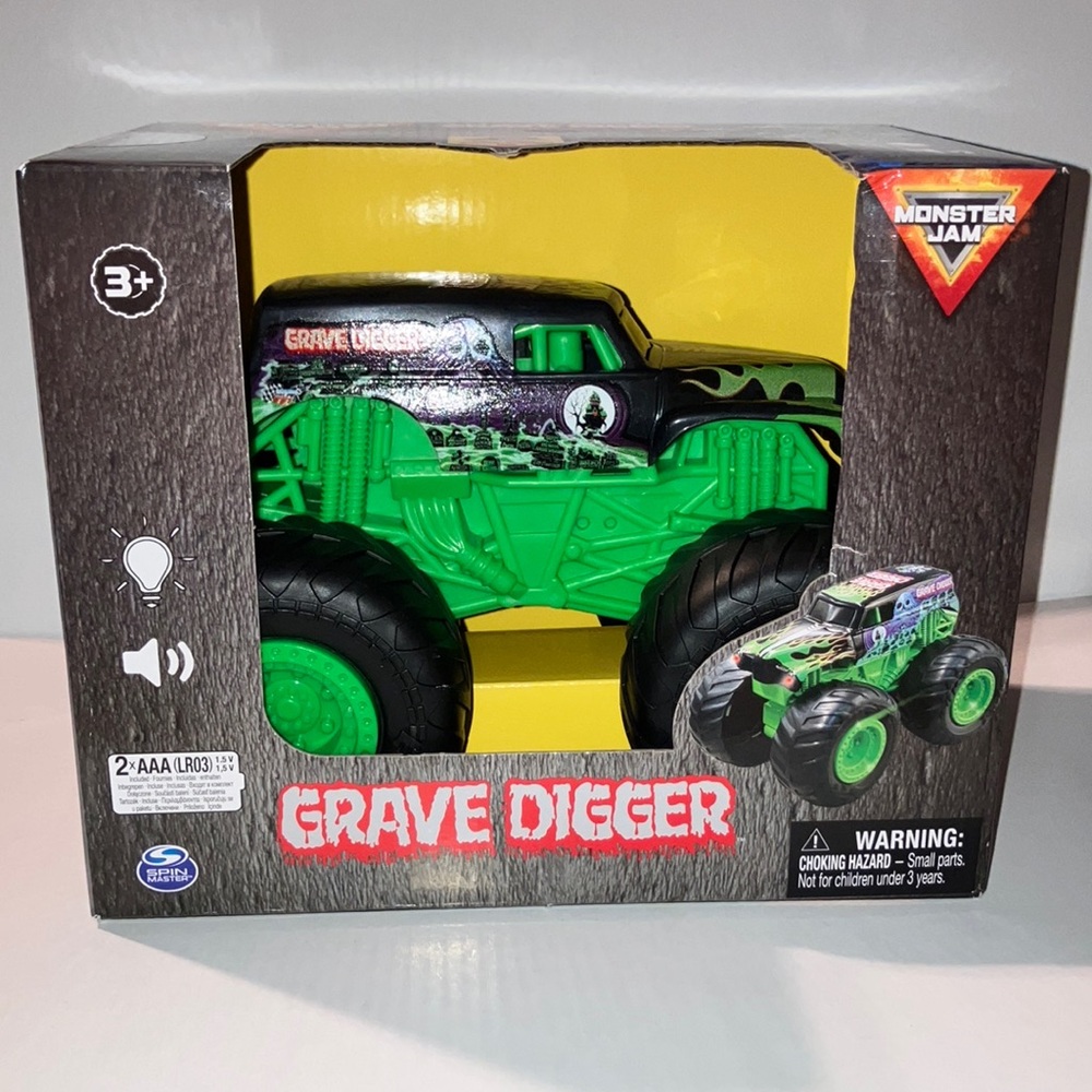 Grave Digger Green and Black‎ Toy Monster Truck